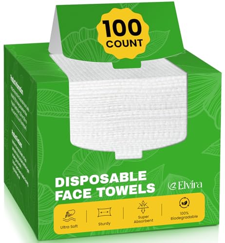 Experience Luxurious Cleanliness: Elvira 100 Count Biodegradable Face Towels Review