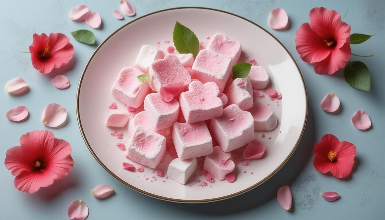 Indulge in Heart-Healthy Hibiscus Rose Herbal Marshmallows: A Unique Recipe with Sweet Benefits