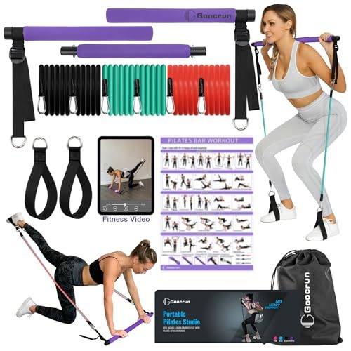 Unlock Full-Body Fitness: Review of the Portable Pilates Bar Kit with Resistance Bands